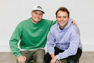Tracksuit's co-CEOs Matt Herbert (l) and Connor Archbold (r)